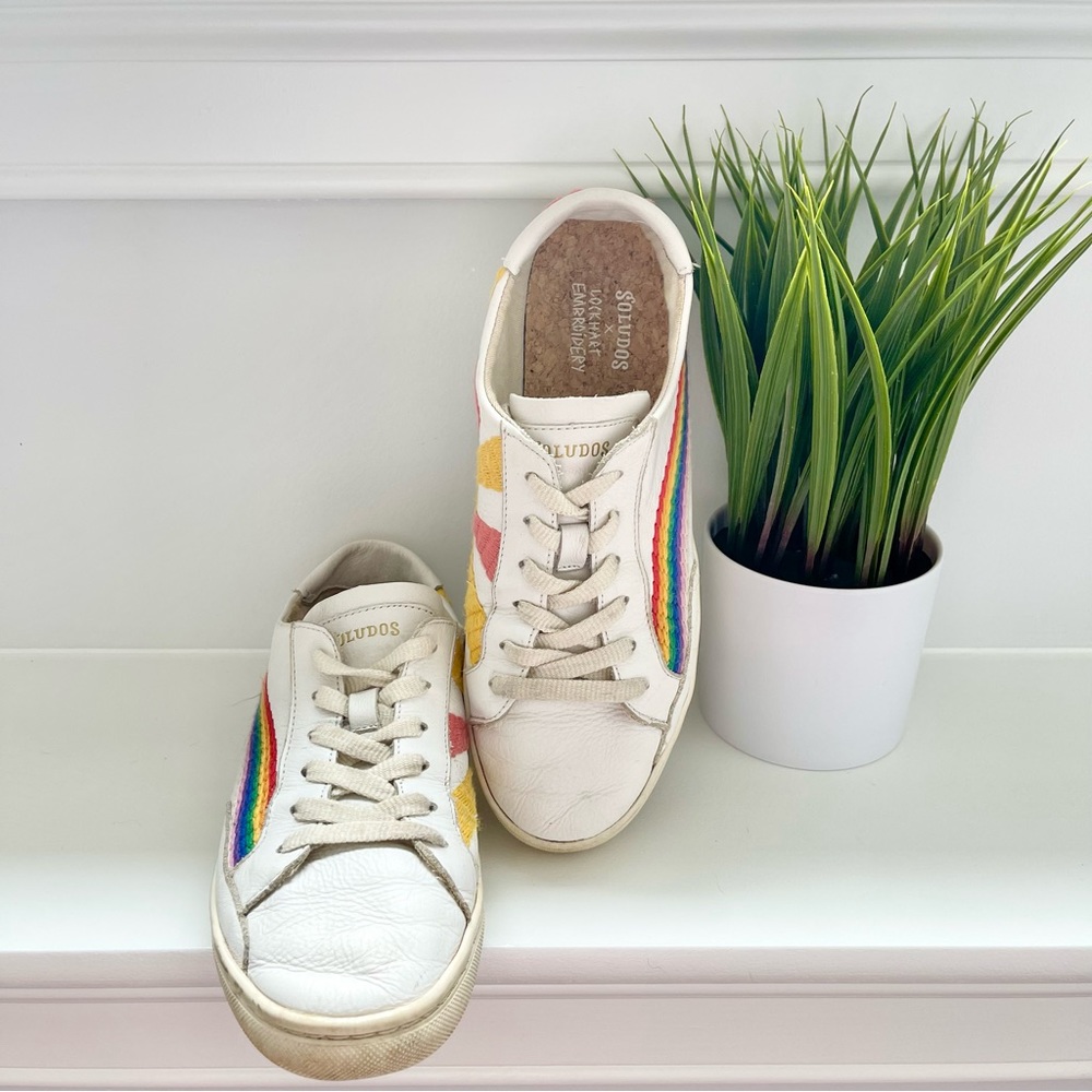 Soludos x Lockhart Embroidery Good Vibes Sneakers